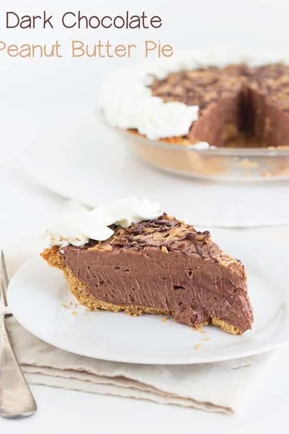 Dark Chocolate Peanut Butter Pie