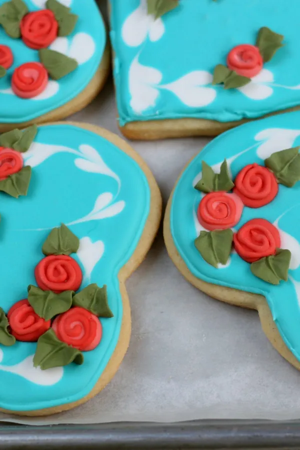 Decorated Heart Sugar Cookies