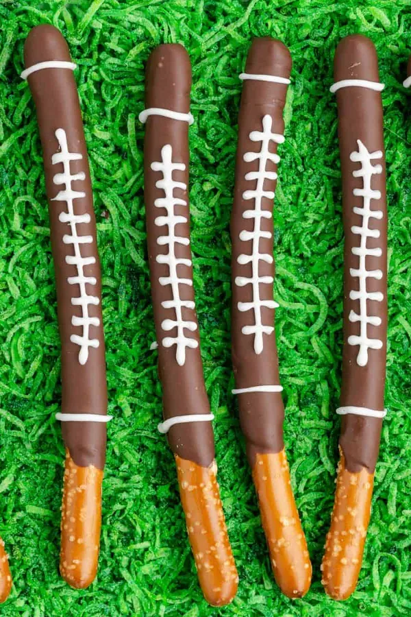 Easy Football Chocolate Pretzels Recipe