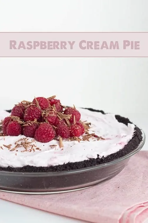 Easy Raspberry Cream Pie