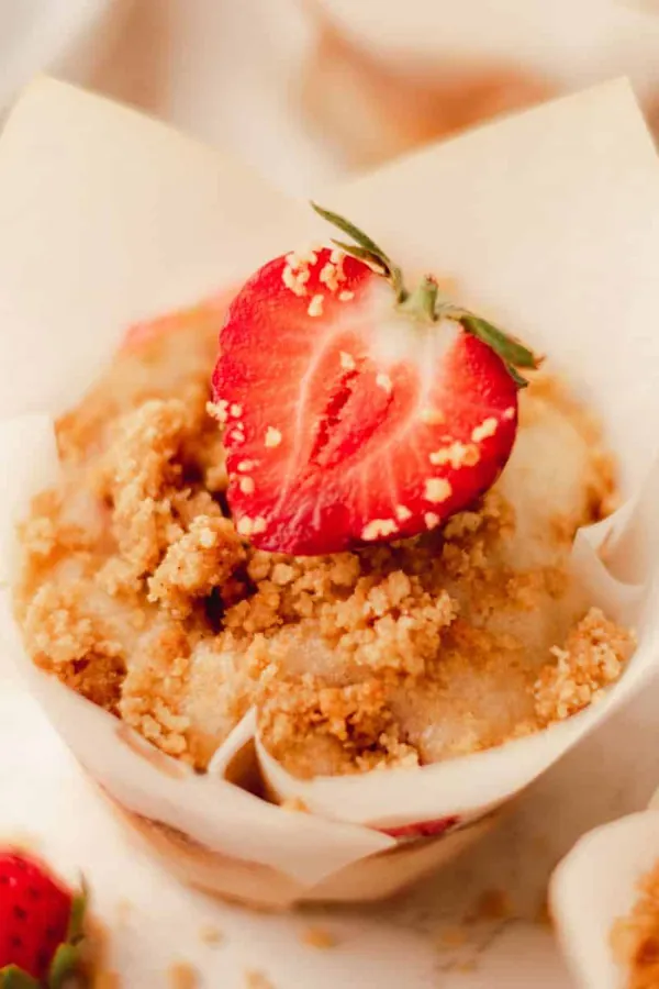 Easy Strawberry Muffins With Cream Cheese