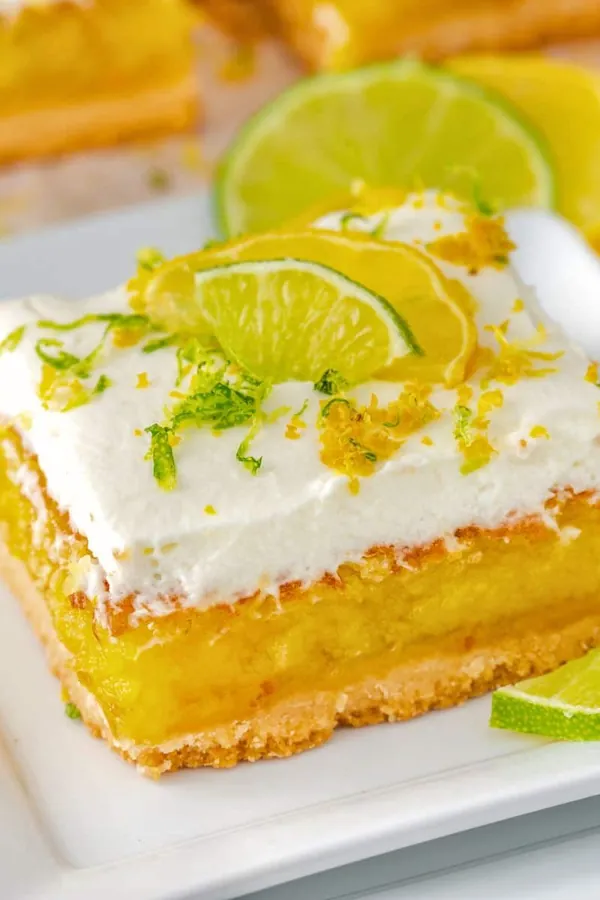 Easy Tart Lemon Lime Bars Recipe