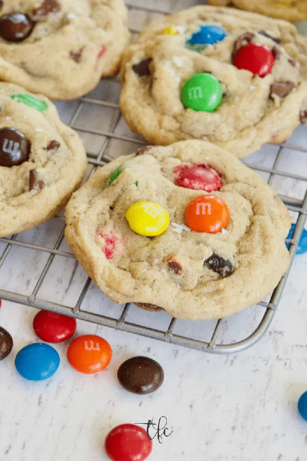 Epic Chewy m & m Chocolate Chip Cookies