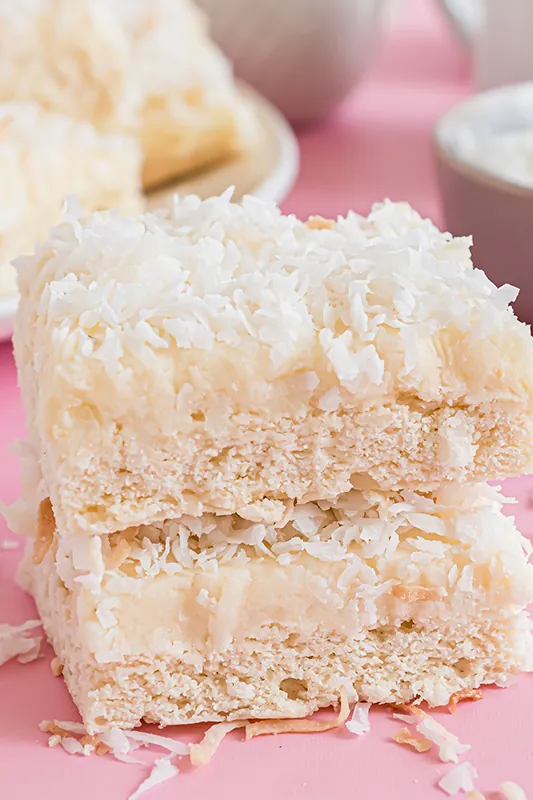 Frosted Coconut Bar Recipe
