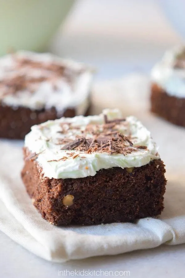 Frosted Mint Chocolate Brownies