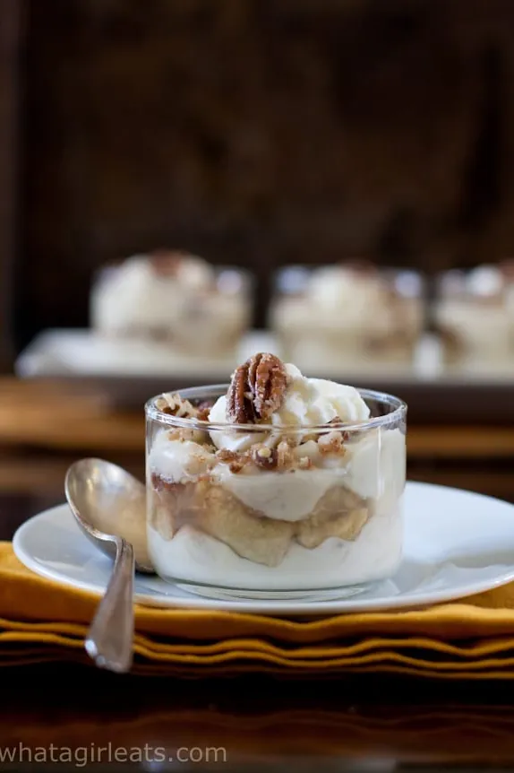 Gluten Free Roasted Banana Pudding Parfaits