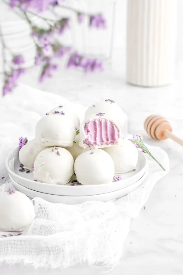 Honey Lavender White Chocolate Truffles