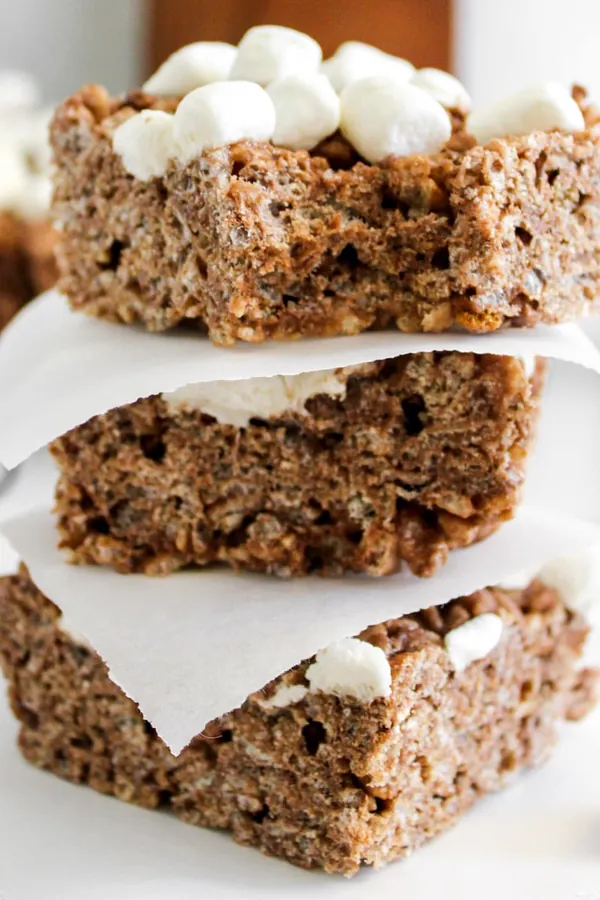Hot Cocoa Rice Krispie Treats