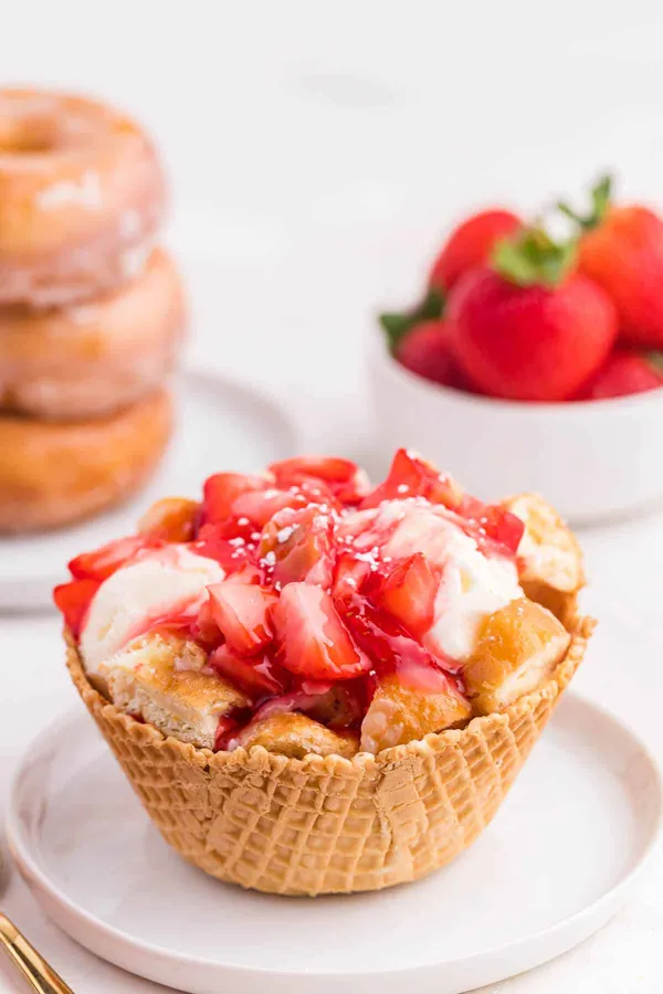 Jelly Donut Ice Cream Bowl