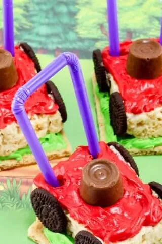 Lawn Mower Rice Krispie Treats