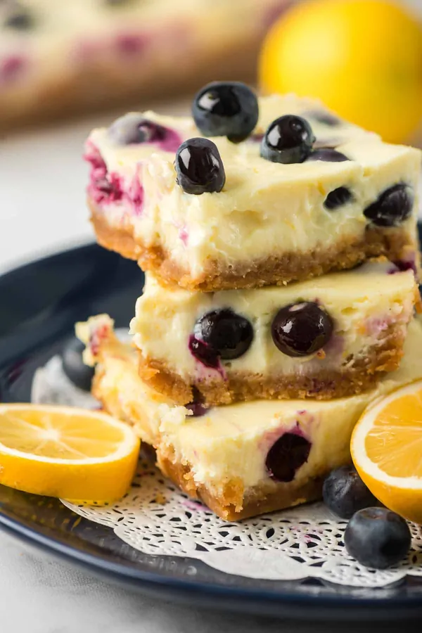 Lemon Blueberry Cheesecake Bars