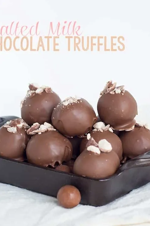 Malted Milk Chocolate Truffles