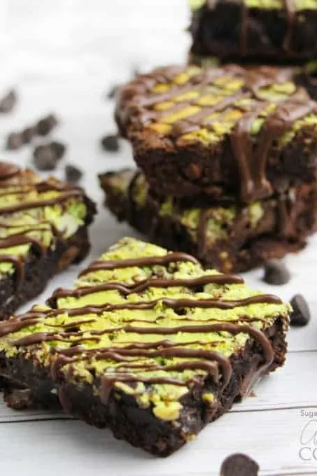 Marbled Mint Cheesecake Brownies
