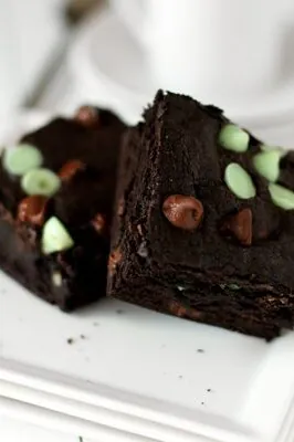 Mint Chocolate Chip Brownies