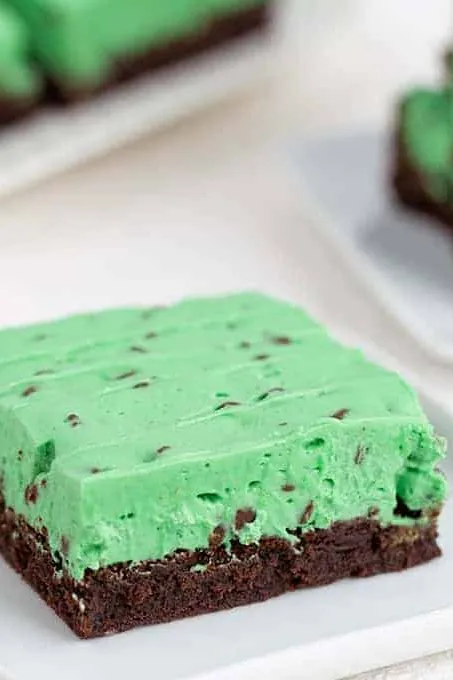 Mint Chocolate Chip Brownies