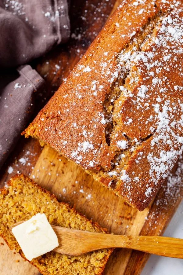 Moist Orange Loaf Cake With Spelt Flour