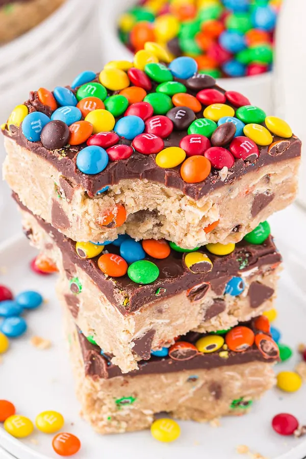 Monster Cookie Dough Bars