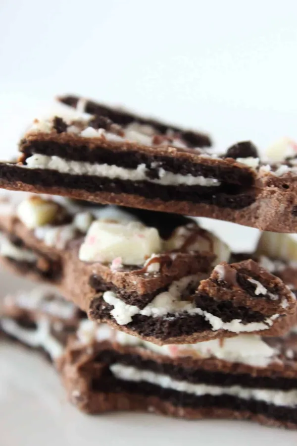 No Bake Oreo Peppermint Bark