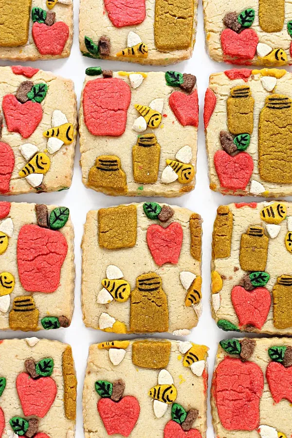 Patterned Cookies for Rosh Hashanah