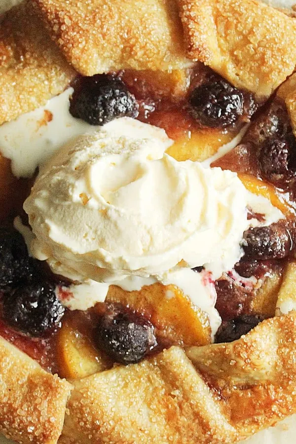 Peach Cherry Galette