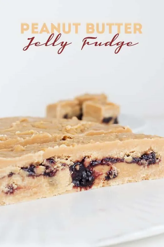 Peanut Butter Jelly Fudge