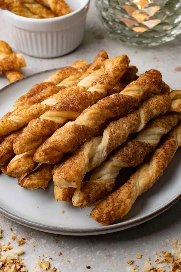 Puff pastry cinnamon twists