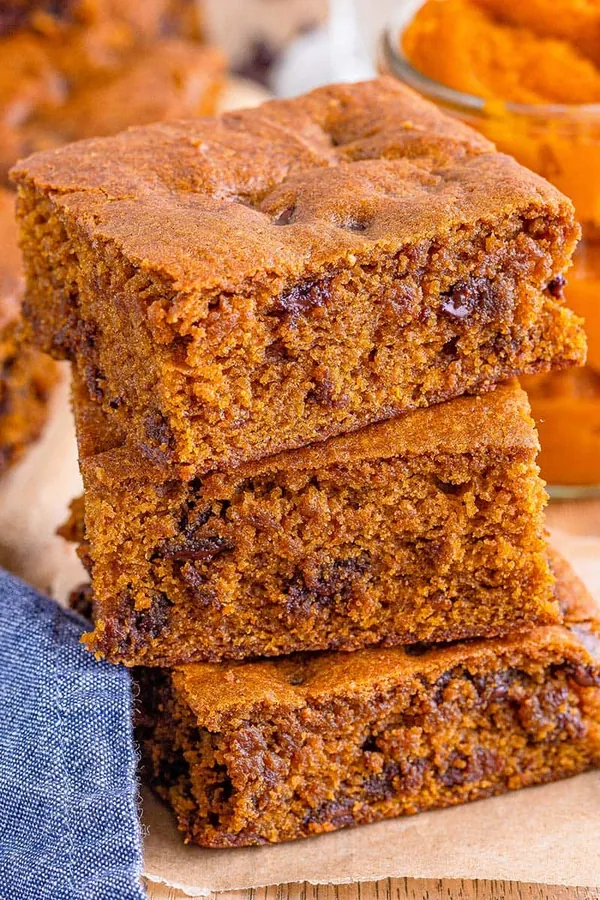 Pumpkin Blondies