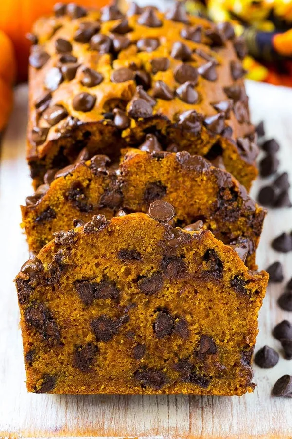Pumpkin Chocolate Chip Bread