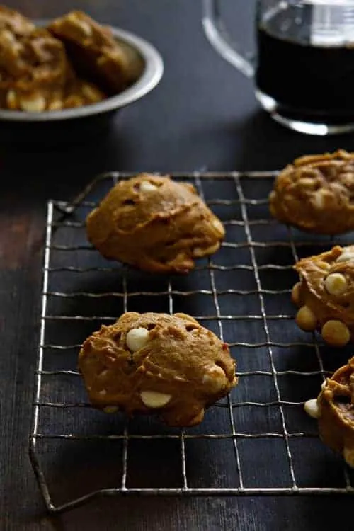 Pumpkin White Chocolate Chip Cookies