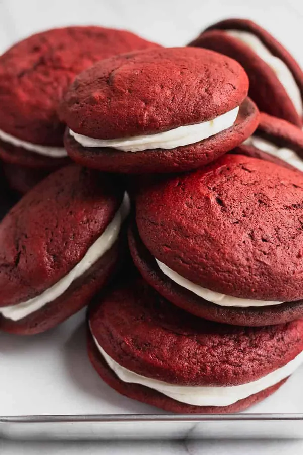Red Velvet Whoopie Pies