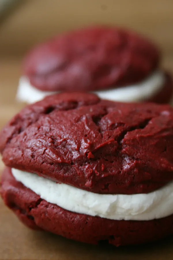 Red Velvet Whoopie Pies