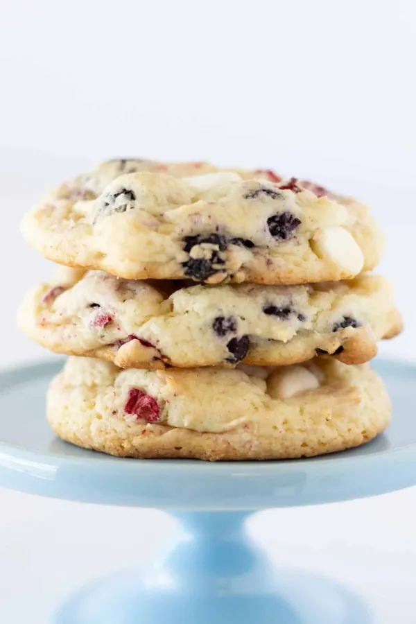 Red White and Blue Cake Mix Cookies Recipe