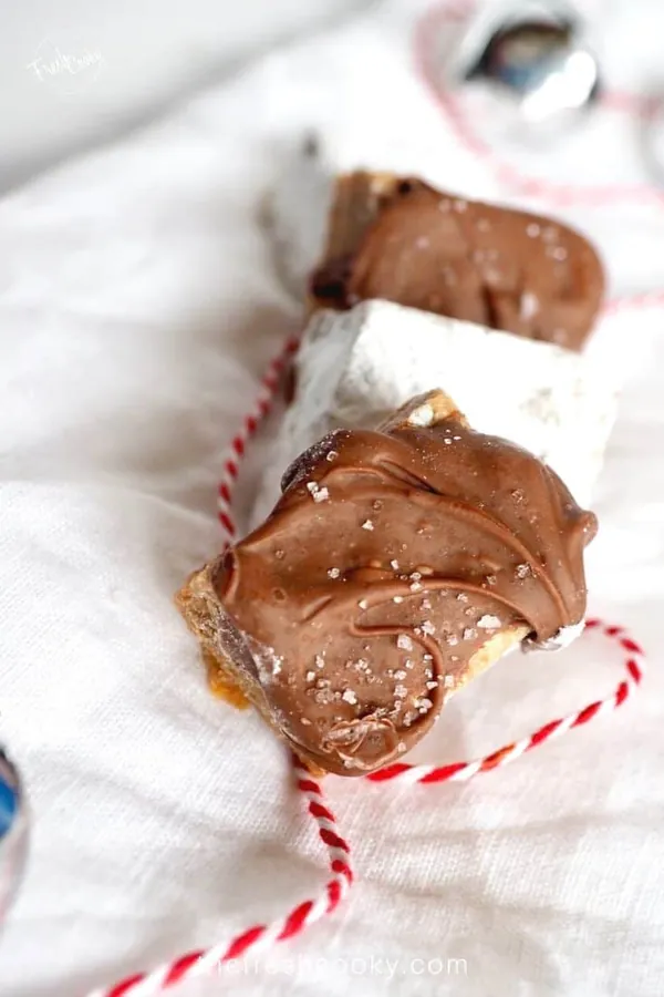 Salted Chocolate Graham Bites