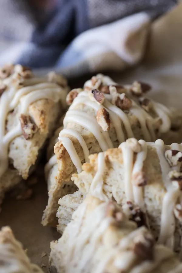 Sourdough Maple Pecan Scones