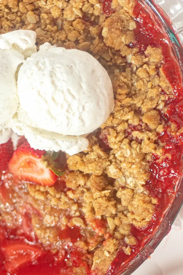 Strawberry Crisp Recipe - Fresh or Frozen