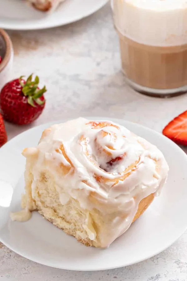 Strawberry Rolls with Cream Cheese Frosting