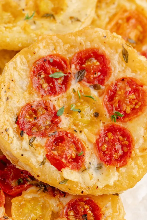 Tomato Upside Down Puff Pastry Tarts