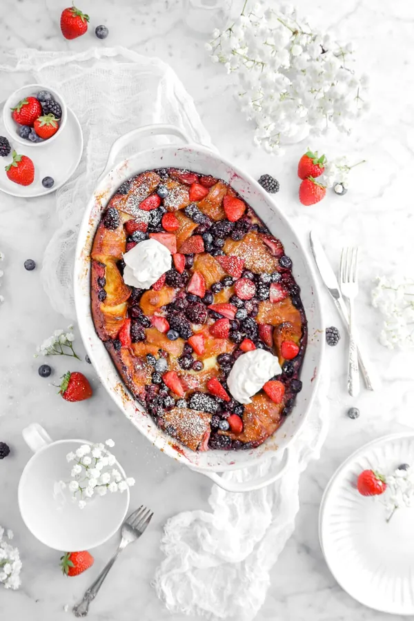 Triple Berry Croissant Breakfast Bake