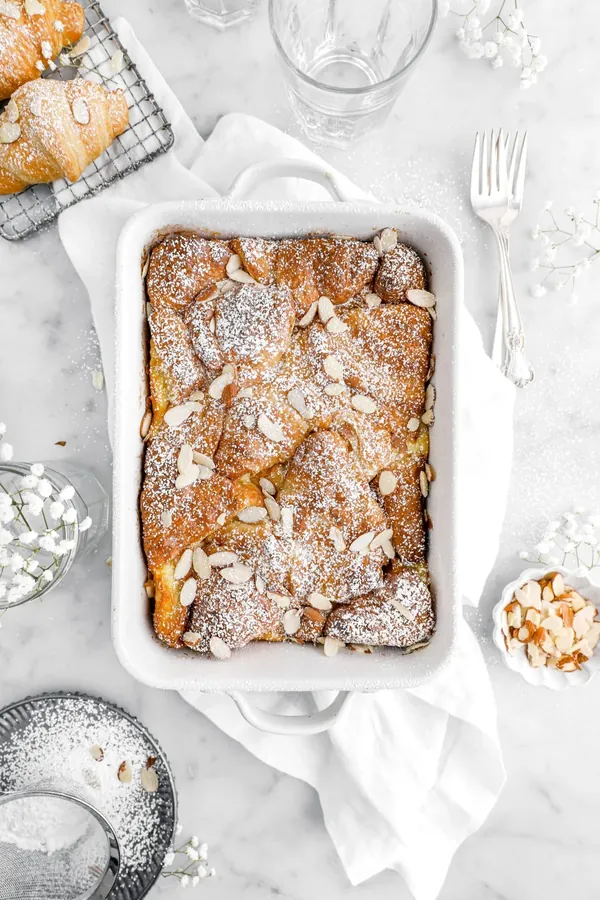 Vanilla Bean Croissant Bread Pudding