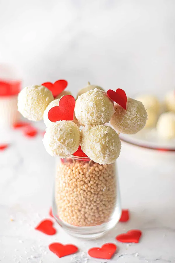 White Chocolate Coconut Truffles