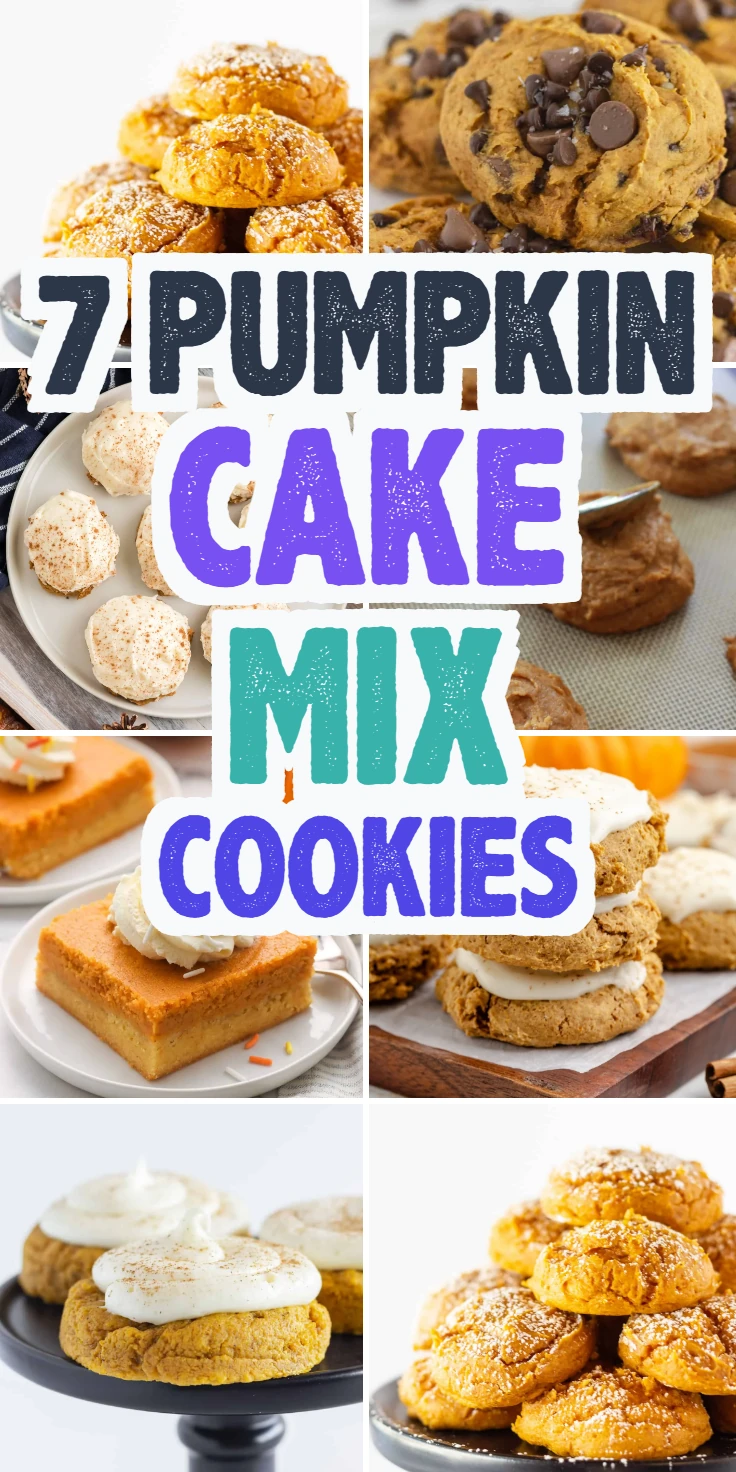 Pumpkin Cake Mix Cookies