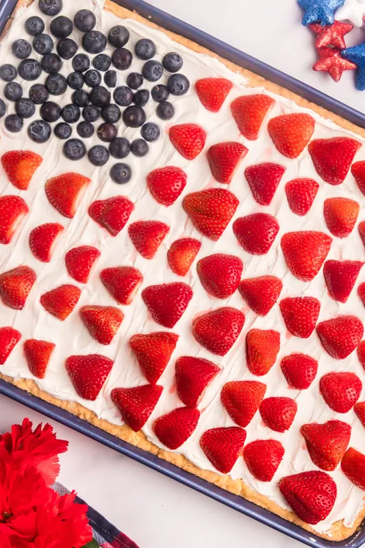 American Flag Sugar Cookie Cake Recipe