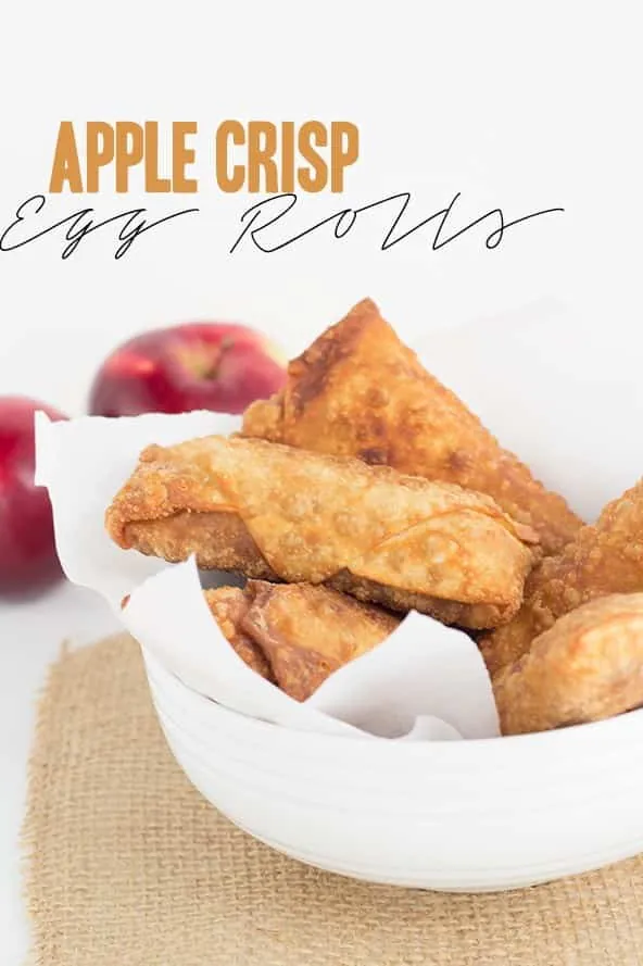 Apple Crisp Egg Rolls