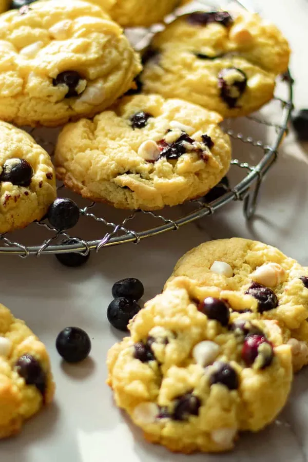 Best Lemon Blueberry Cake Mix Cookies - Easy Recipe
