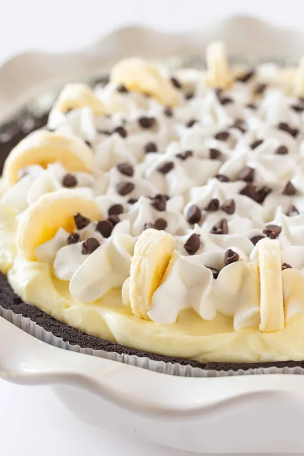 Chocolate Chip Banana Cream Pie