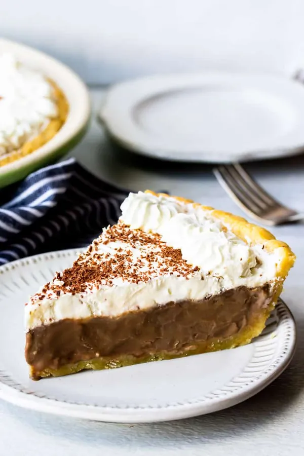 Chocolate Cream Pie on Almond Crust