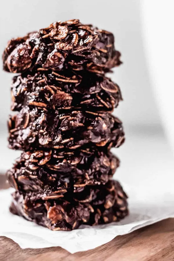 Dark Chocolate No-Bake Cookies