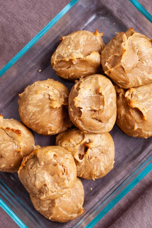Easy 2-Ingredient Peanut Butter Banana Cookies