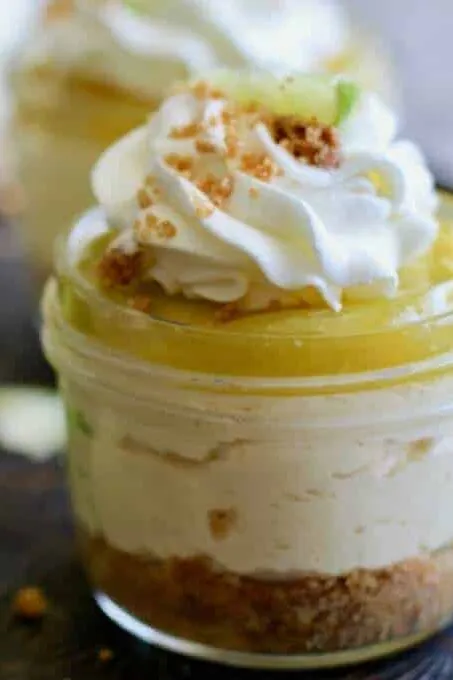 Easy No Bake Key Lime Cheesecakes