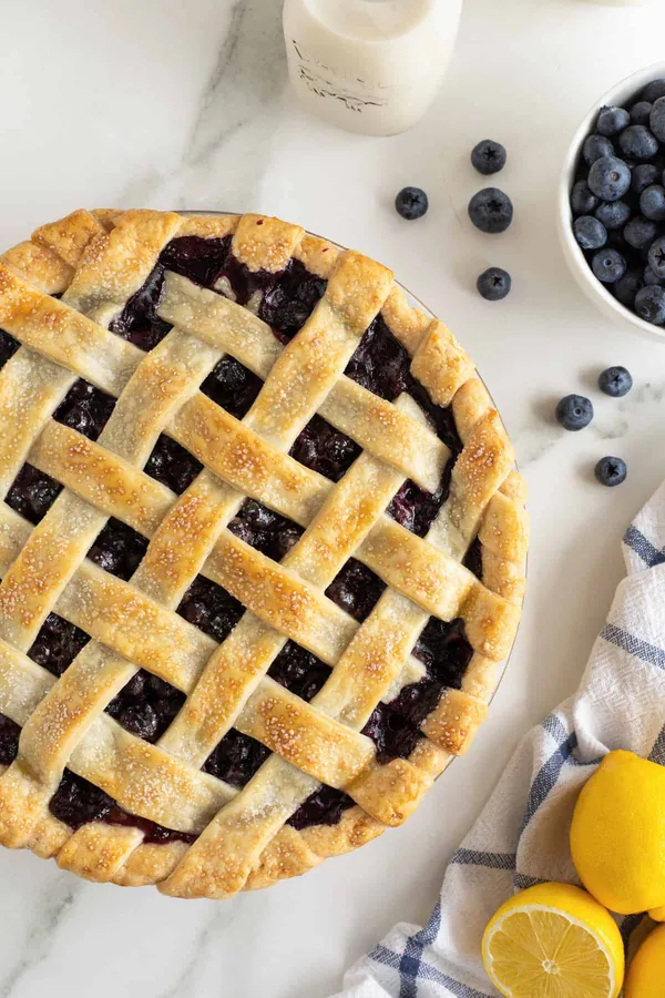 Fresh Blueberry Pie